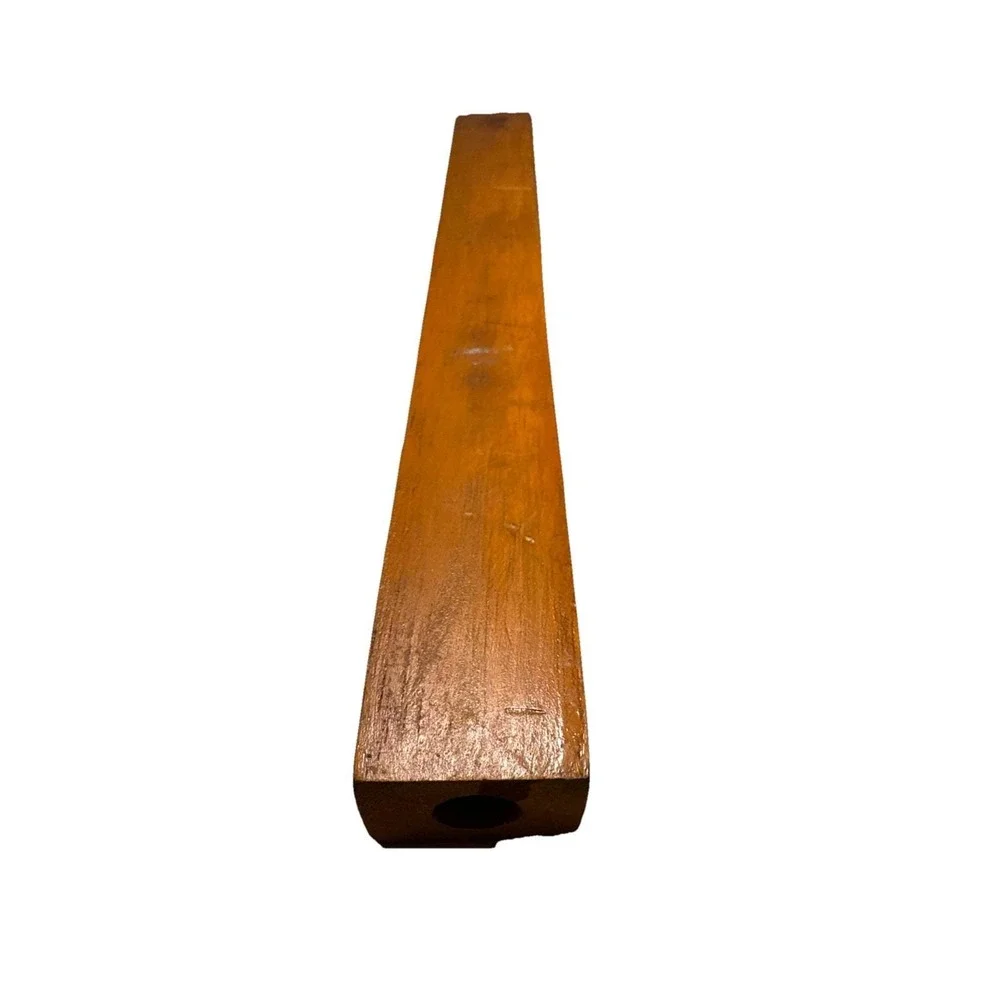 Vtg Handmade‎ Hand Carved Wooden Flute 12.5